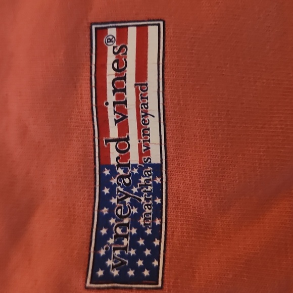Vinyard Vines Patriotic Shirt Boys Coral T-Shirt Pocket size L Martha's vinyard - Picture 3 of 6